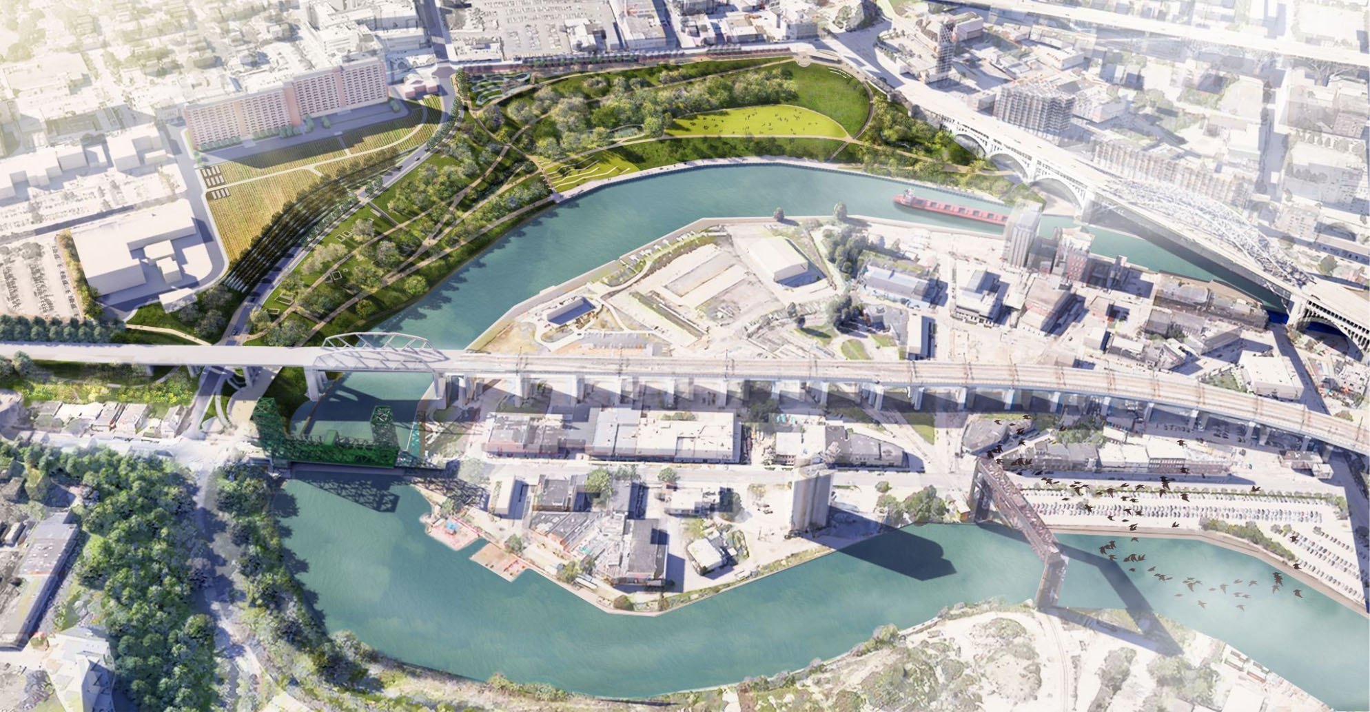 Falls and Company campaign image for Irishtown Bend Park in Cleveland