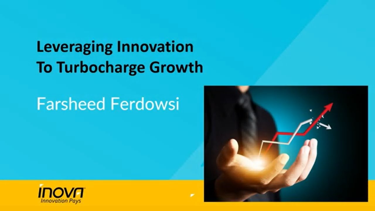 Title image for Farsheed Ferdowsi’s presentation on innovation and business growth