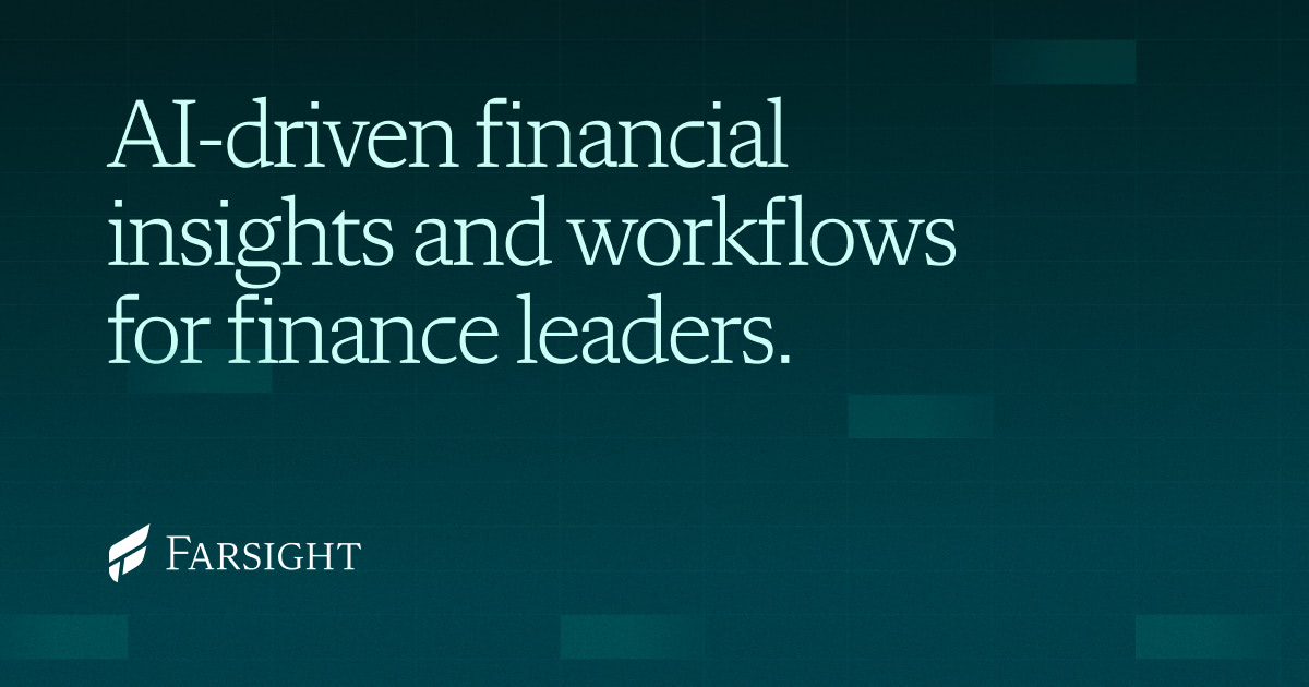 Farsight - AI-driven financial insights and workflows for finance leaders