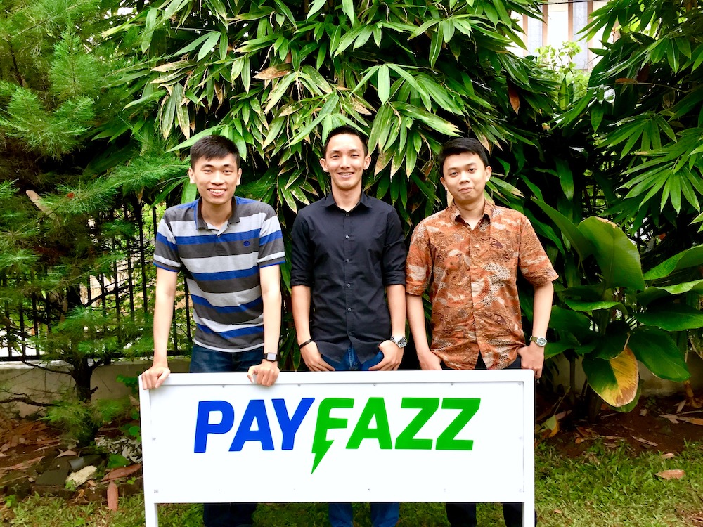 Payfazz founders Ricky Winata, Hendra Kwik and Jefriyanto