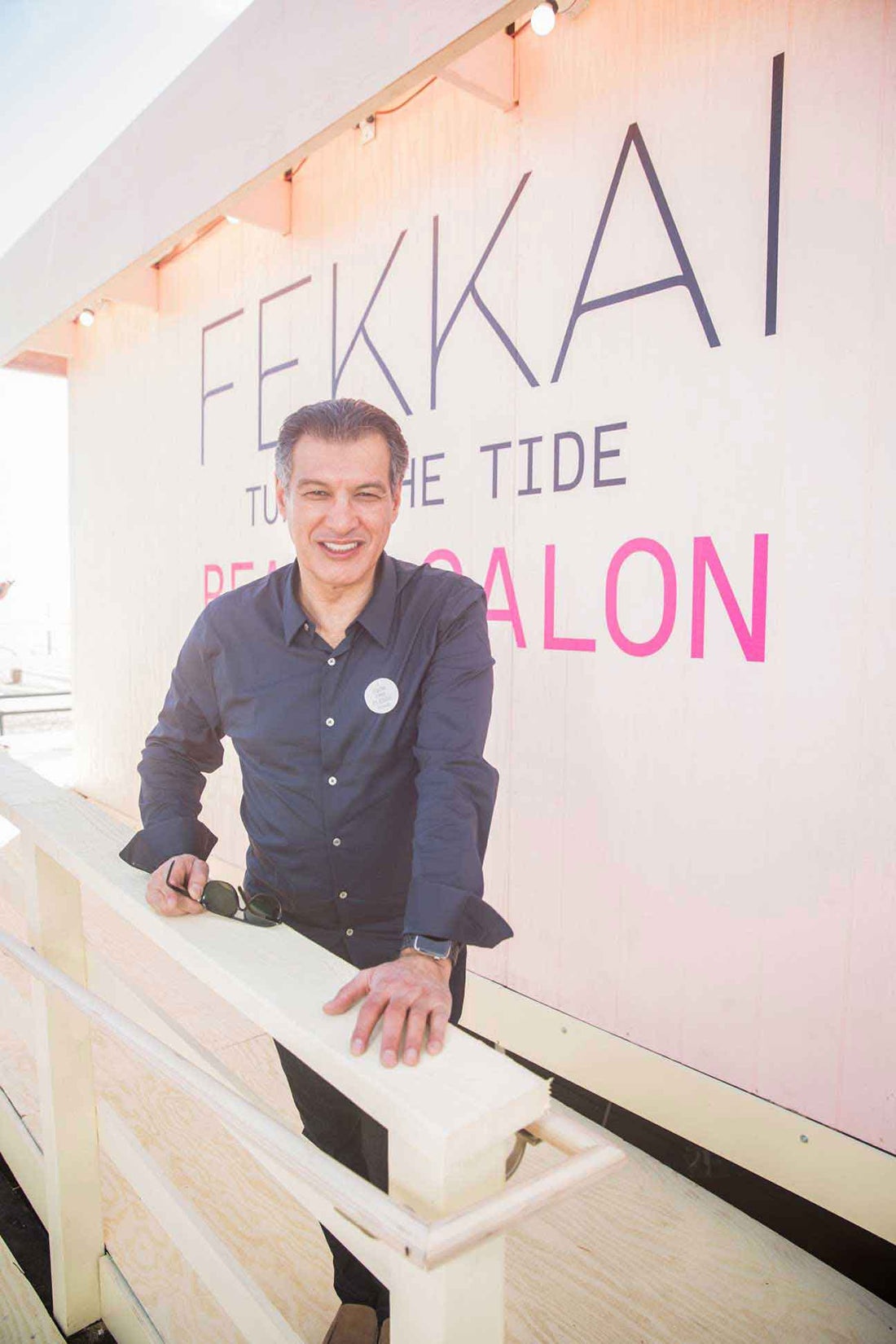 Frédéric Fekkai in a photograph accompanying his founder letter
