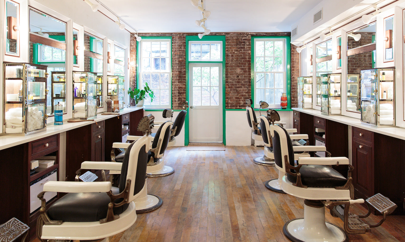 Interior of Fellow Barber’s SoHo shop