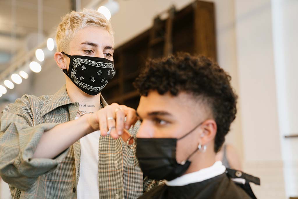 Barbering scene pictured on Fellow Barber’s company story page