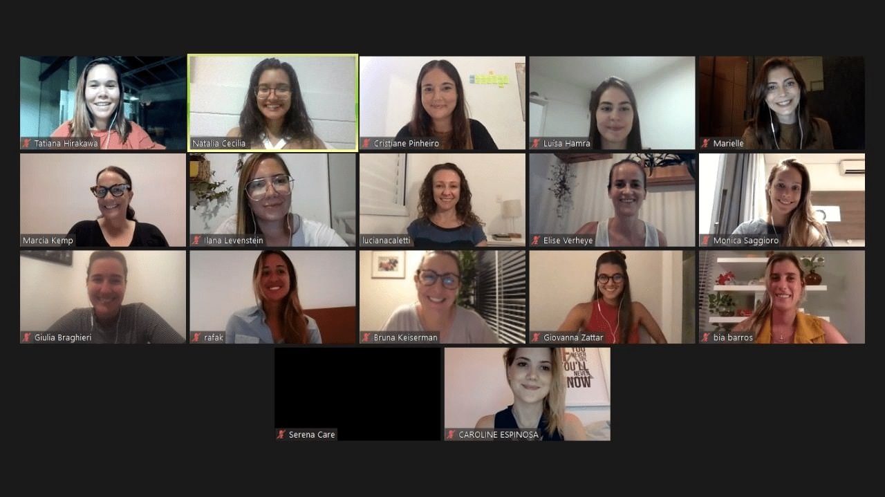 A grid of participants in the virtual Female Force MVP program