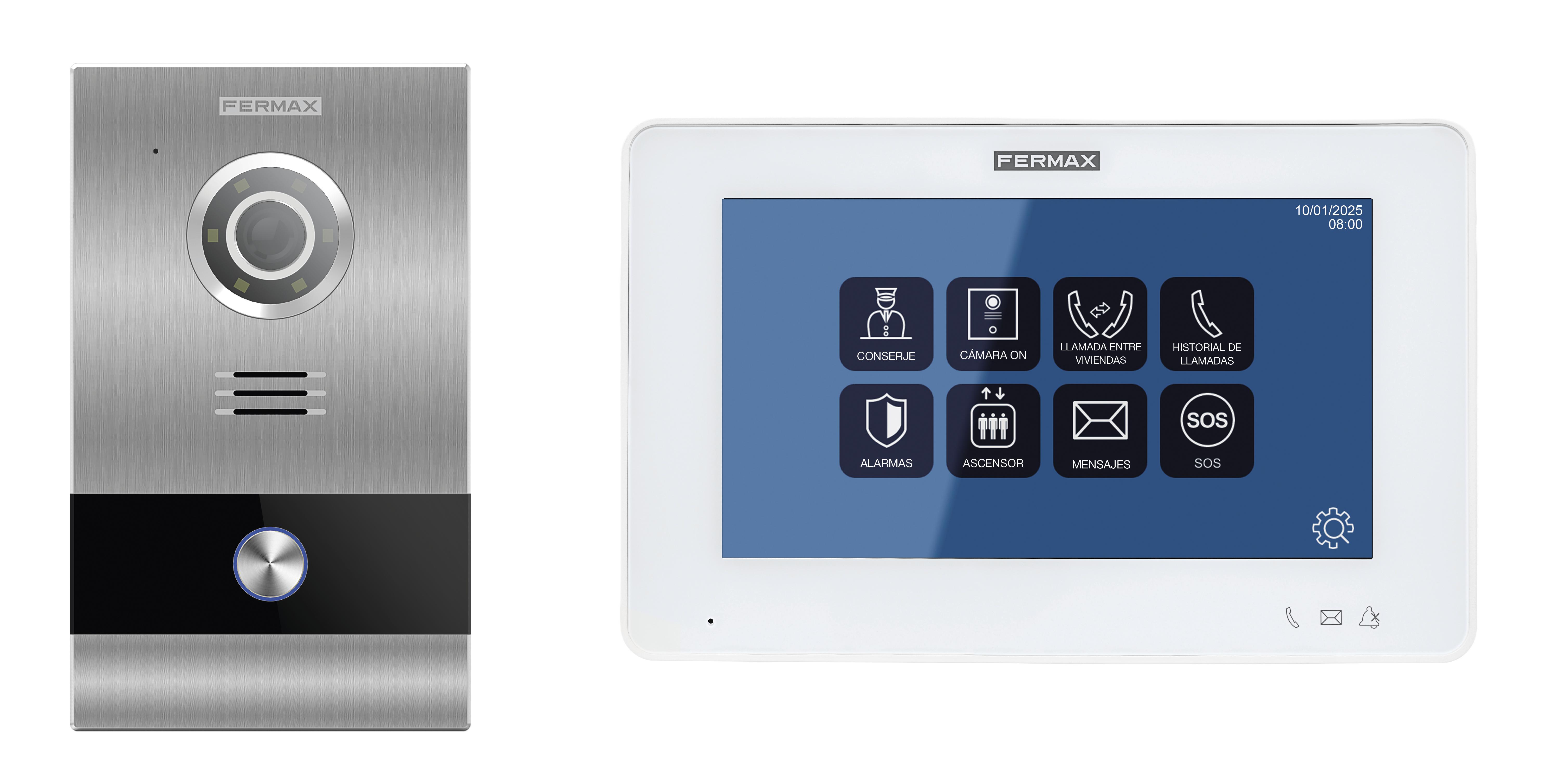 FERMAX MEET NEO IP video door entry kit - monitor and outdoor panel
