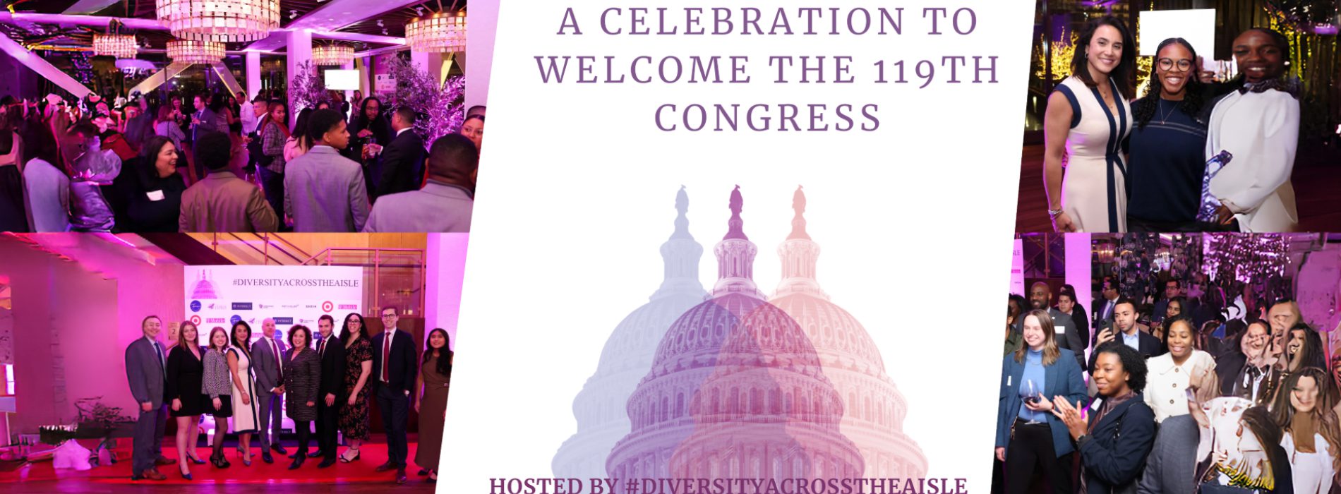 Collage from a bipartisan celebration welcoming the 119th United States Congress