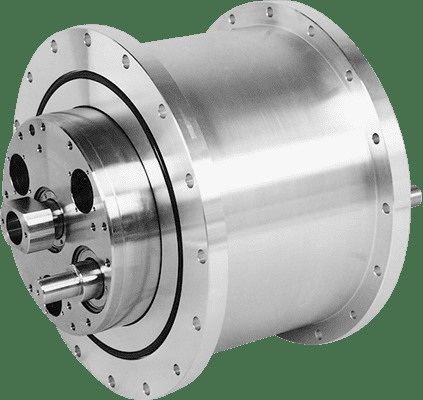 A three-axis magnetic fluid seal assembly made by Ferrotec