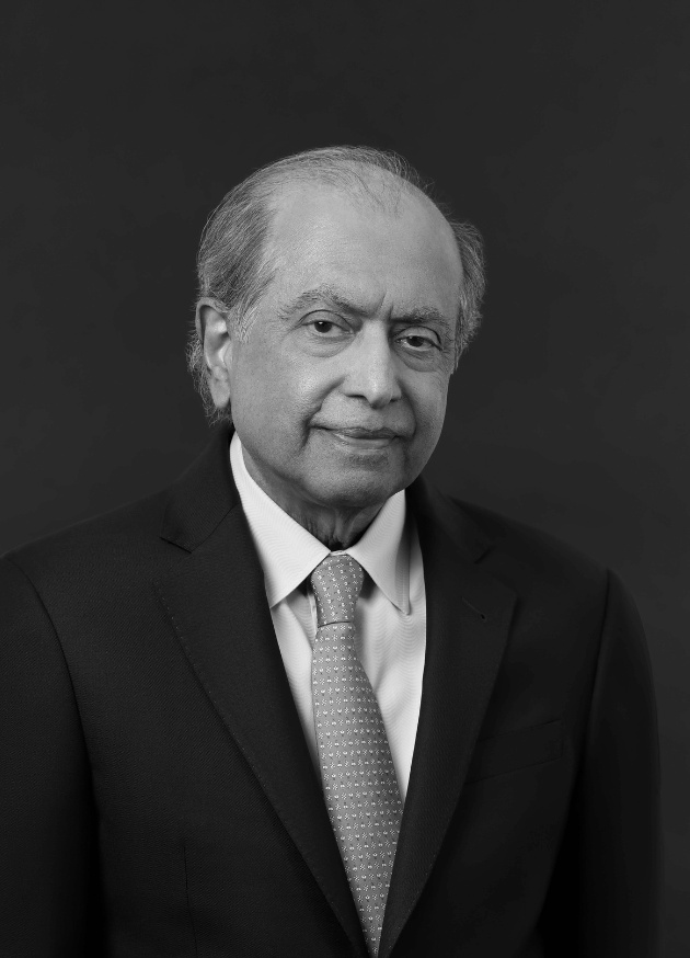 Black-and-white portrait of Fi-Tek founder Subir Chatterjee