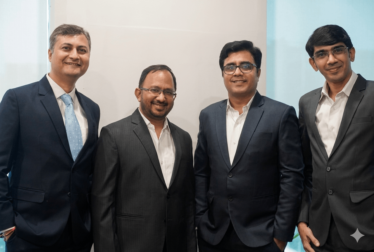 FinAdvantage’s four founders pictured together