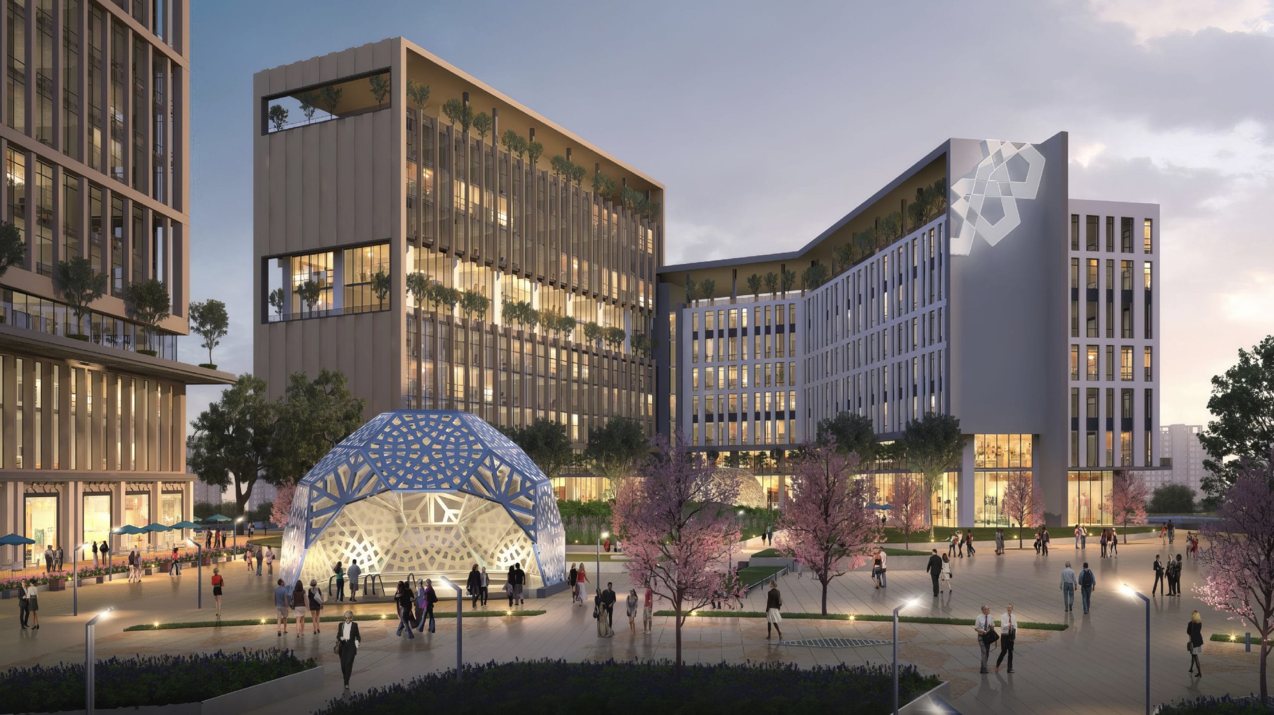 Official architectural visualization of the Fintech Zone setting at Istanbul Financial Center