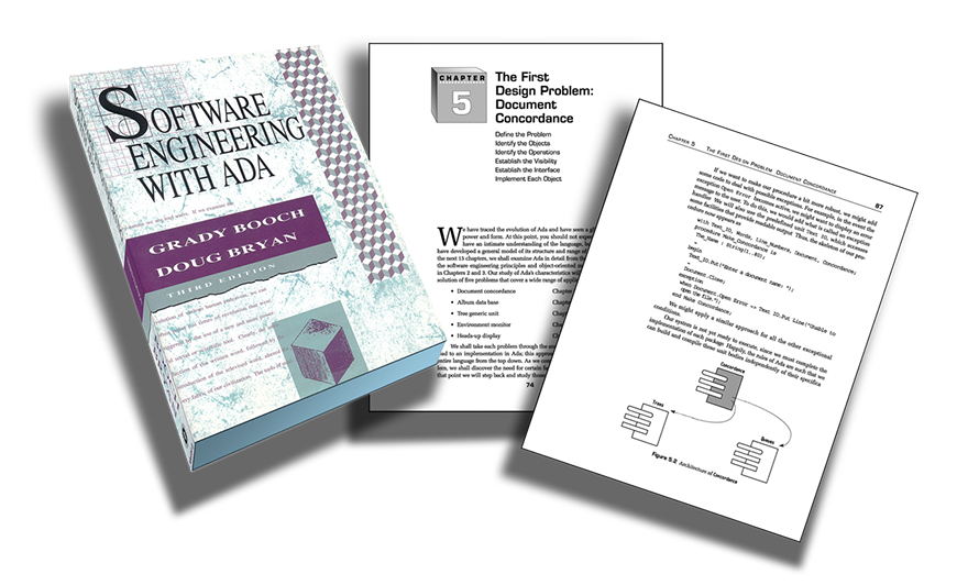 Dimensional portfolio rendering of the Software Engineering with ADA book