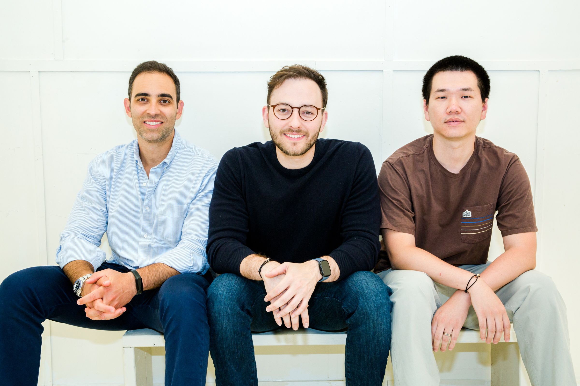 Flagler Health co-founders Leon Anijar, Albert Katz and Will Hu seated together