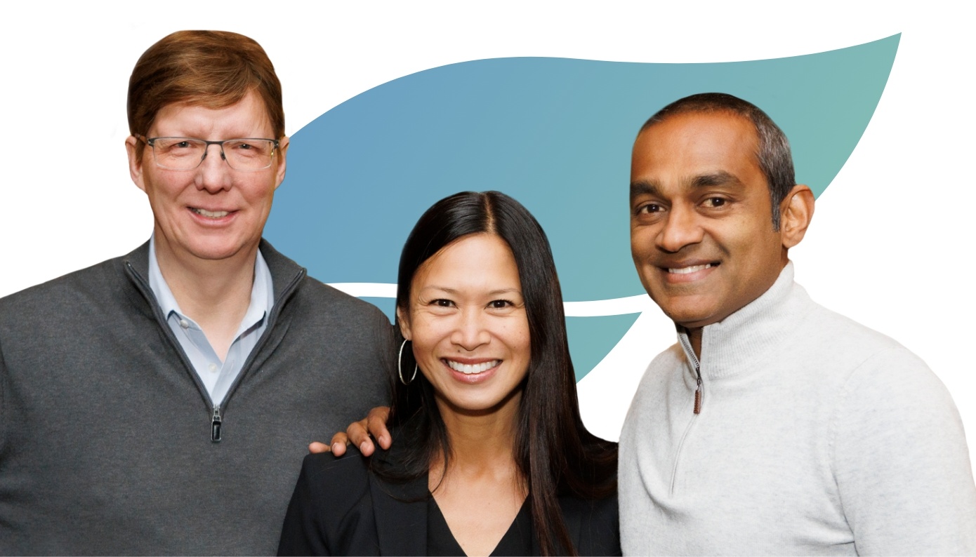 Flourish Ventures co-founders Tilman Ehrbeck, Emmalyn Shaw and Arjuna Costa