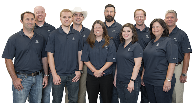 ForeFlight pilot-support team pictured in company polo shirts