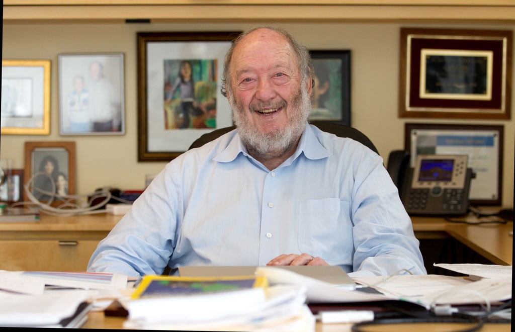 Forty Seven scientific cofounder Irving Weissman in his Stanford office