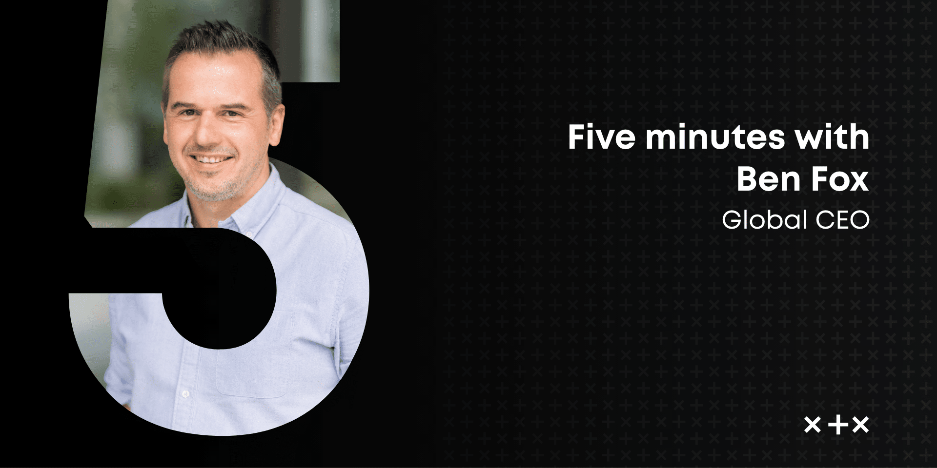 Portrait graphic of Ben Fox, co-founder and Global CEO of Fox Agency