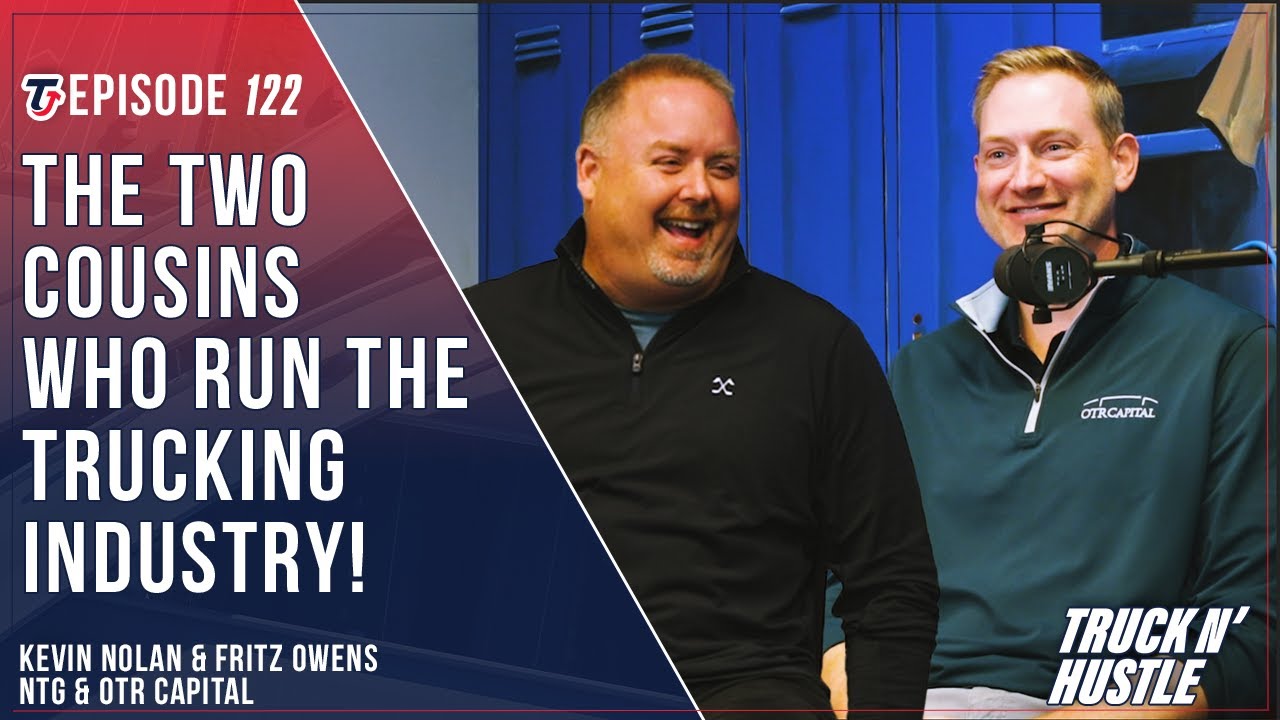 Kevin Nolan and Fritz Owens at microphones in the promotional image for Truck N’ Hustle episode 122