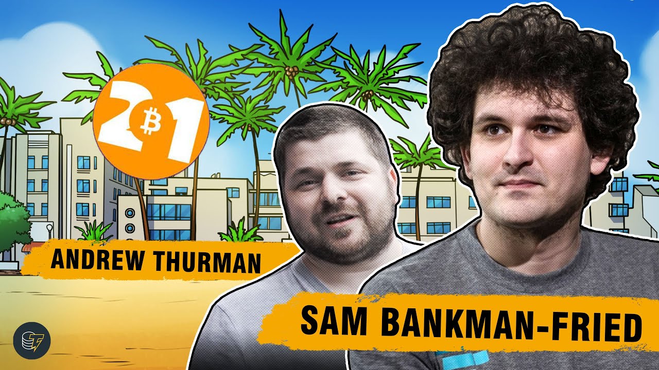 Cointelegraph’s 2021 interview artwork showing Andrew Thurman and FTX co-founder Sam Bankman-Fried