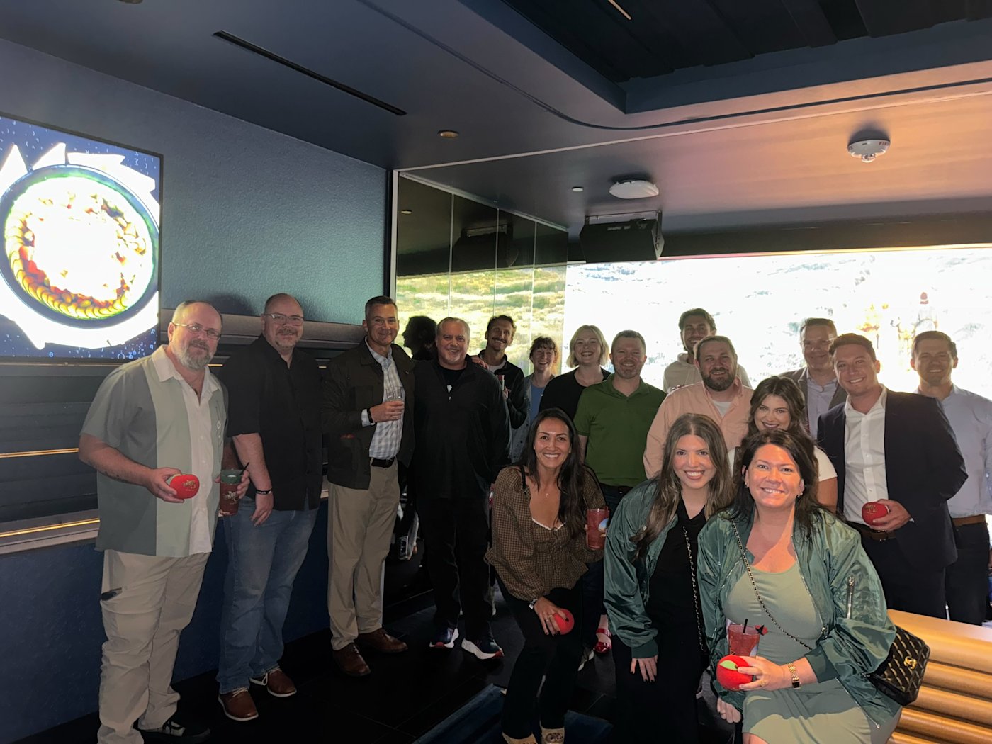 A Fullstory group gathered at Sphere in 2025