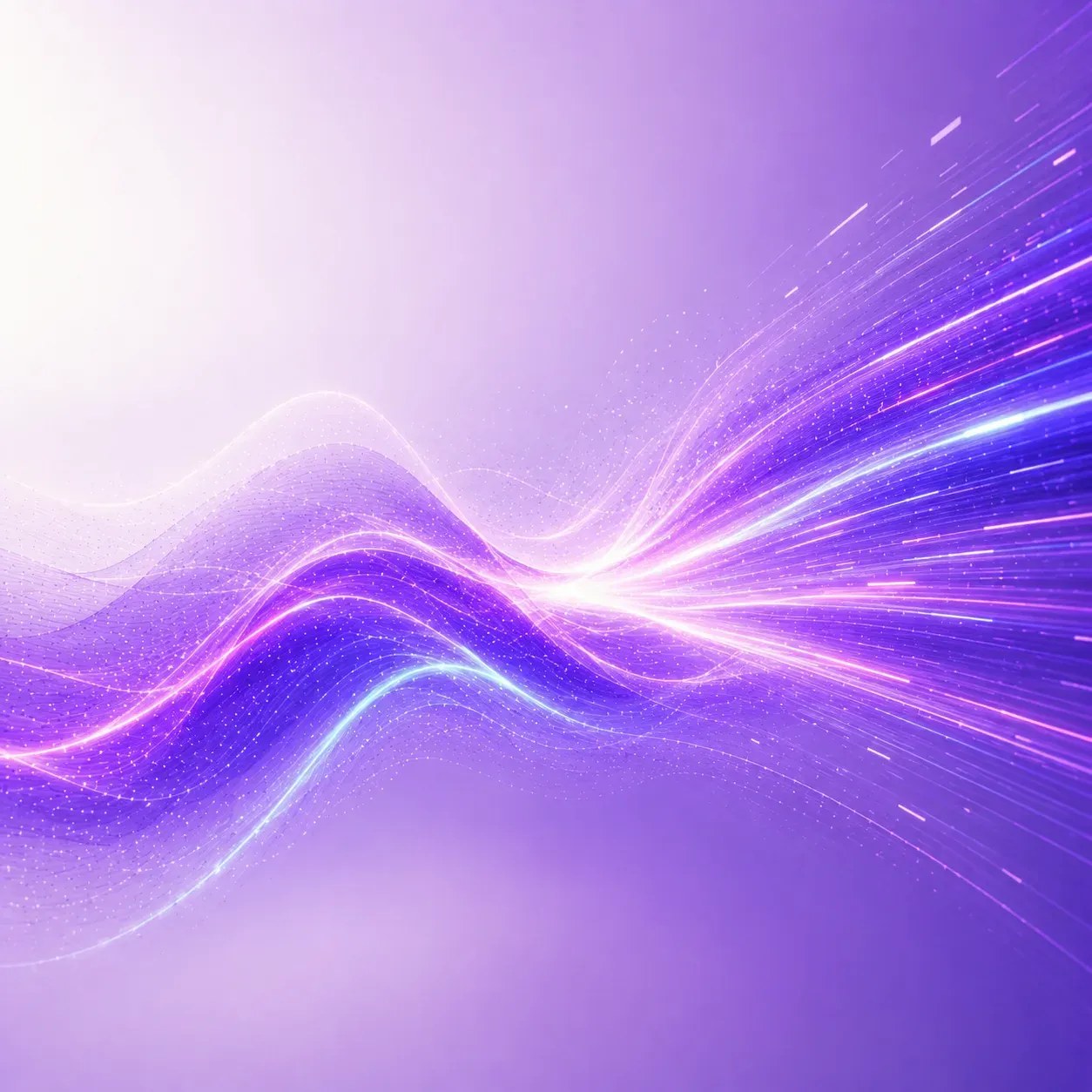 An abstract stream of light representing data and content moving at speed