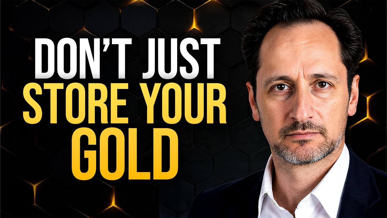 Promotional artwork for Gabriel Nasser's Gold Exchange interview, featuring Nasser beside the words Don't Just Store Your Gold