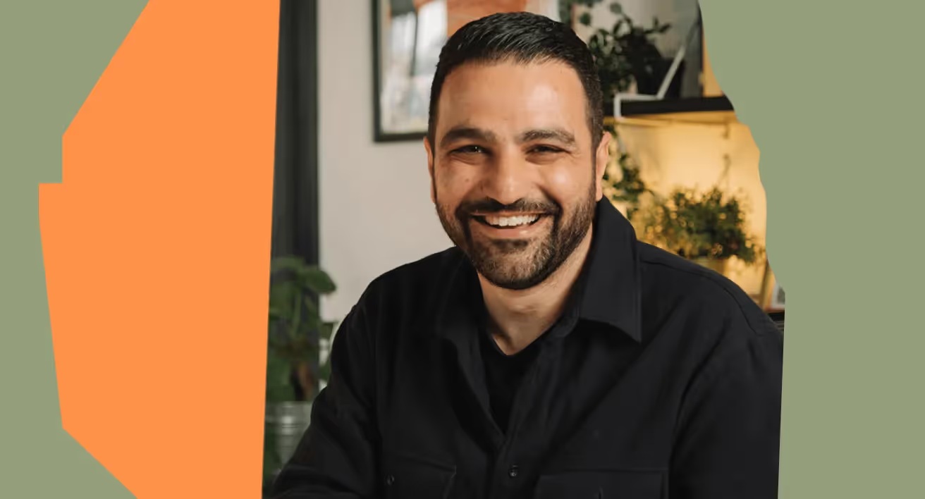 Gaia founder Nader AlSalim smiling in a portrait published with his founding story