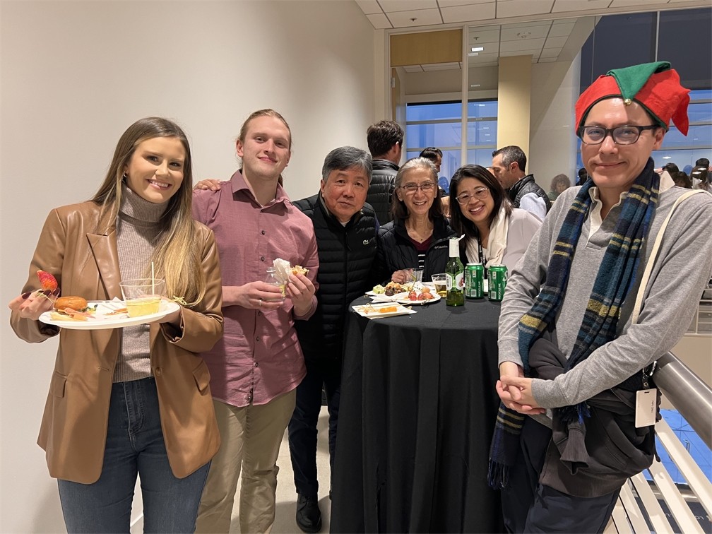 Galvanize team members gathered in an office