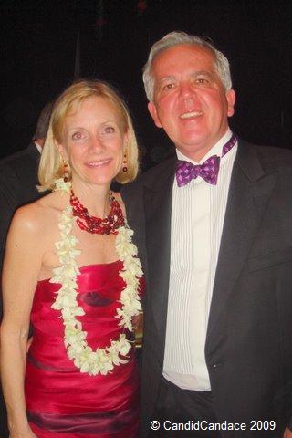 Victoria and Gary Holdren in formal evening clothes, photographed in 2009