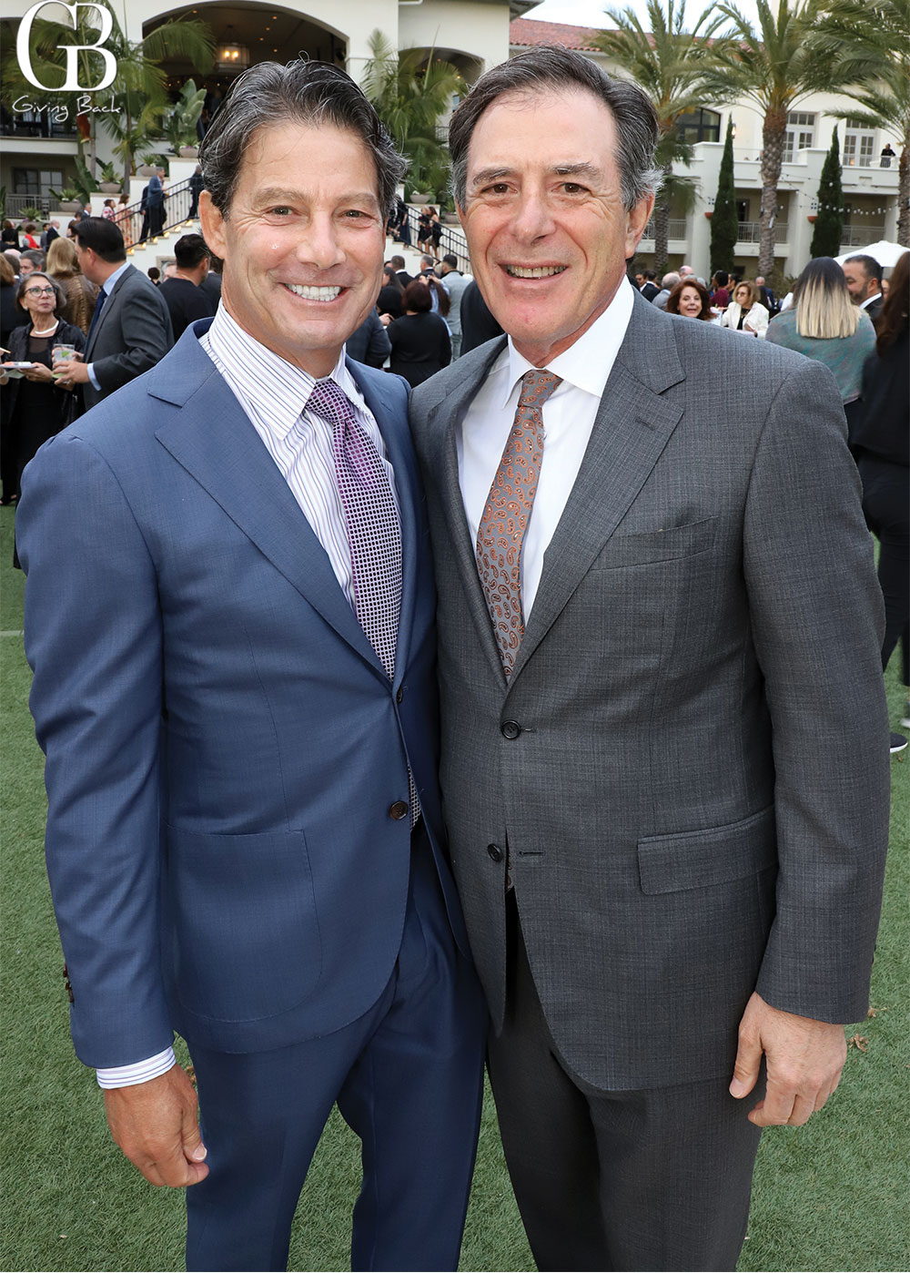 Gary Levine, left, and Larry Bloch smiling together at the Heart & Soul Gala