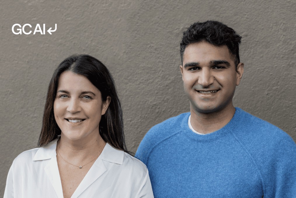 GC AI co-founders Cecilia Ziniti and Bardia Pourvakil standing together