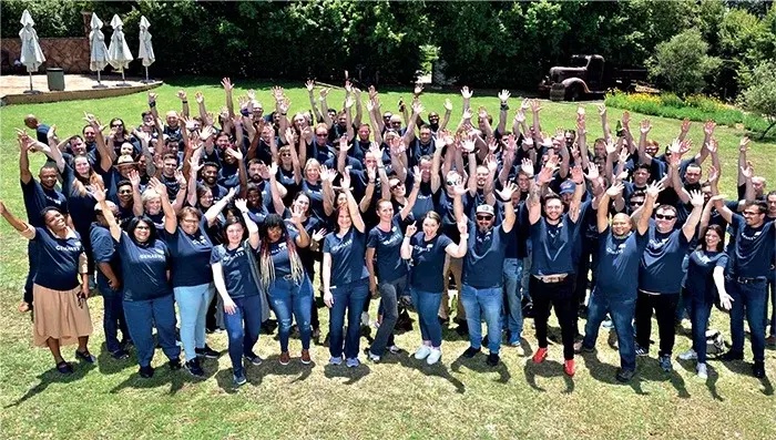 Genasys team posing together in a company photograph
