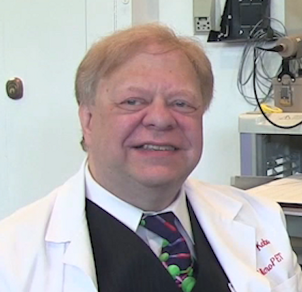 Gene Dolgoff in his lab