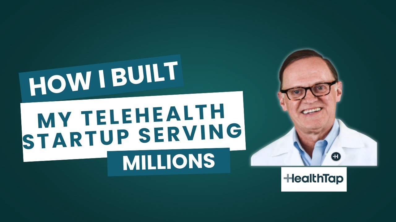 Geoffrey Rutledge pictured in a video interview about building HealthTap