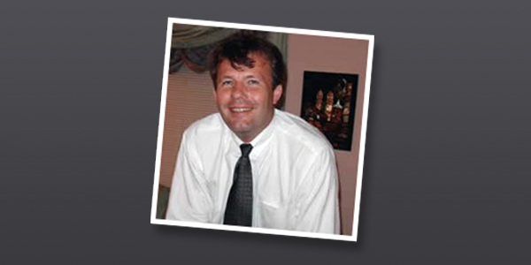 Archival photograph of founder Paul Toomey at the time of Geographic Solutions’ founding