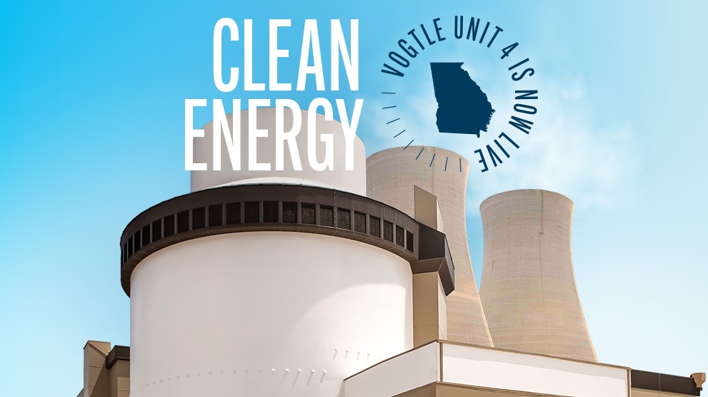 Plant Vogtle nuclear generating station, pictured in Georgia Power’s Unit 4 commercial-operation announcement