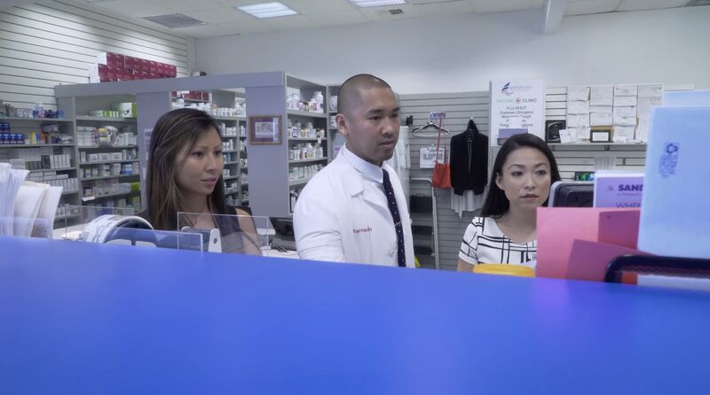 Gerard Rivera working alongside two colleagues at his earlier workplace