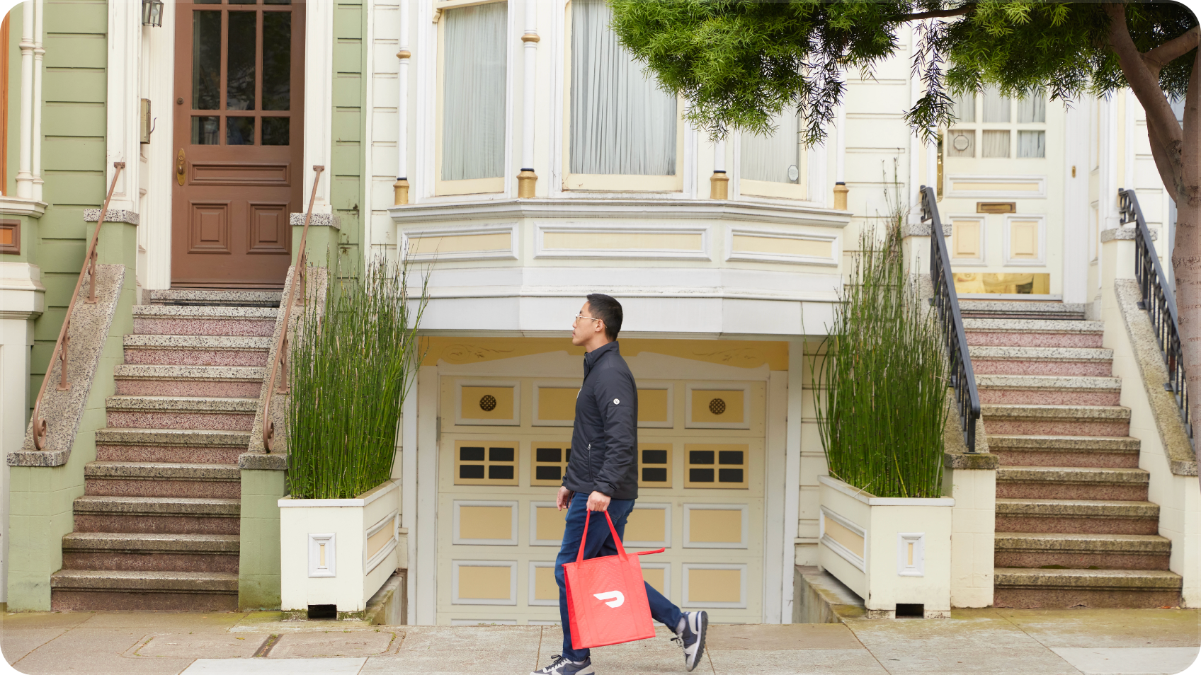 DoorDash delivery illustration from Giga's customer case study