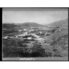 Historical black-and-white view of Hataitai, then north Kilbirnie, with scattered buildings and roads