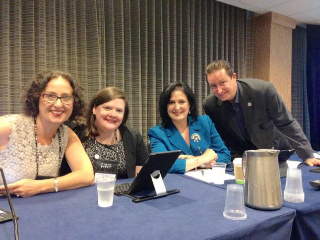 Gina Rubel with fellow legal marketing panelists at the 2015 LMA conference in San Diego