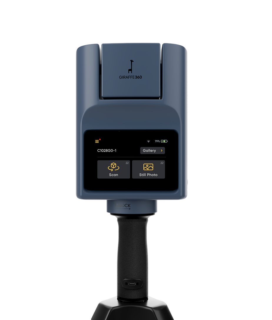 Giraffe360 PRO camera with Scan and Still Photo controls
