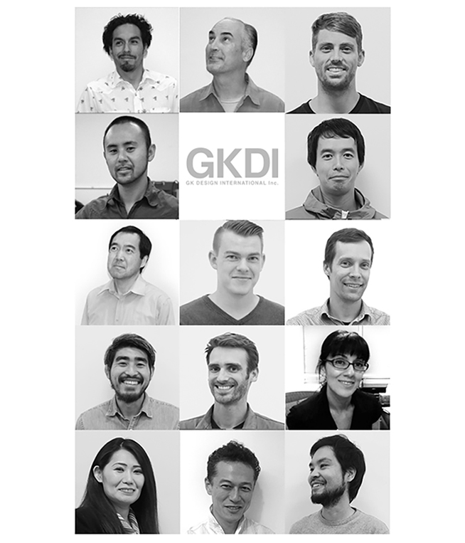 Black-and-white montage of fourteen GKDI staff portraits published in 2021