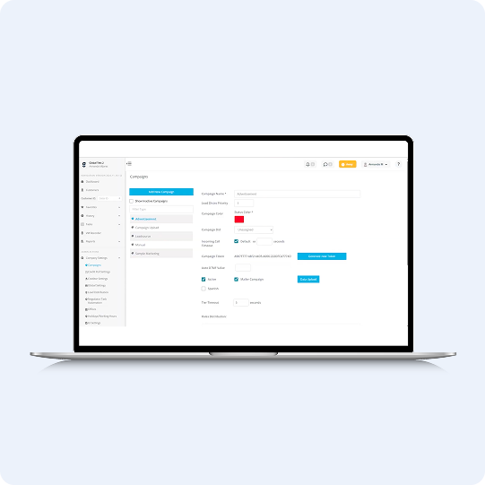 Official Global Prime product image showing an administration screen on a laptop