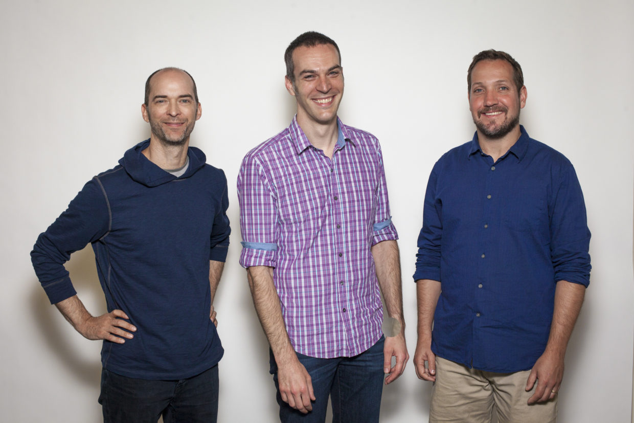Glowforge co-founders Mark Gosselin, Dan Shapiro and Tony Wright in 2016