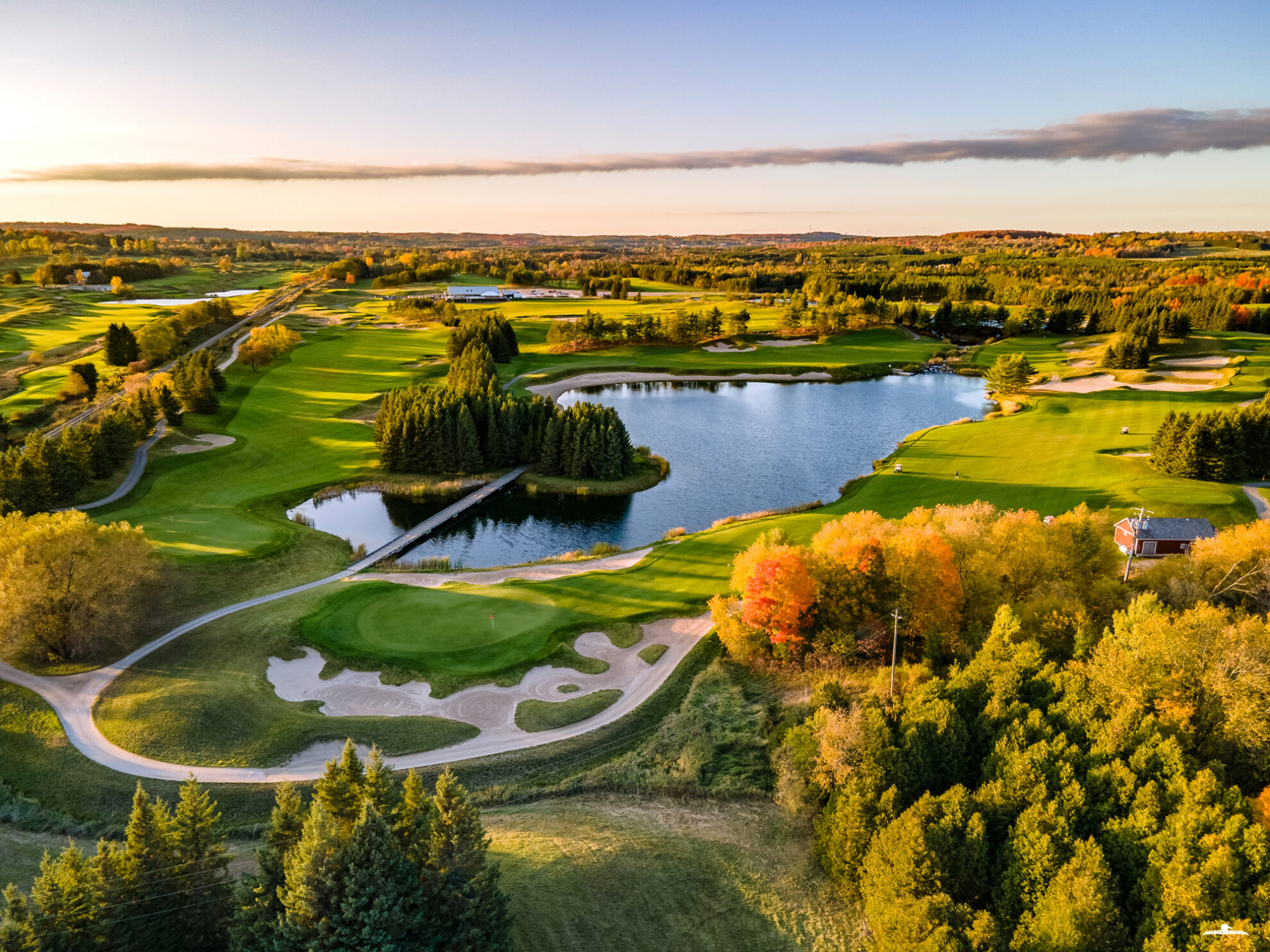 Aerial view of TPC Toronto at Osprey Valley