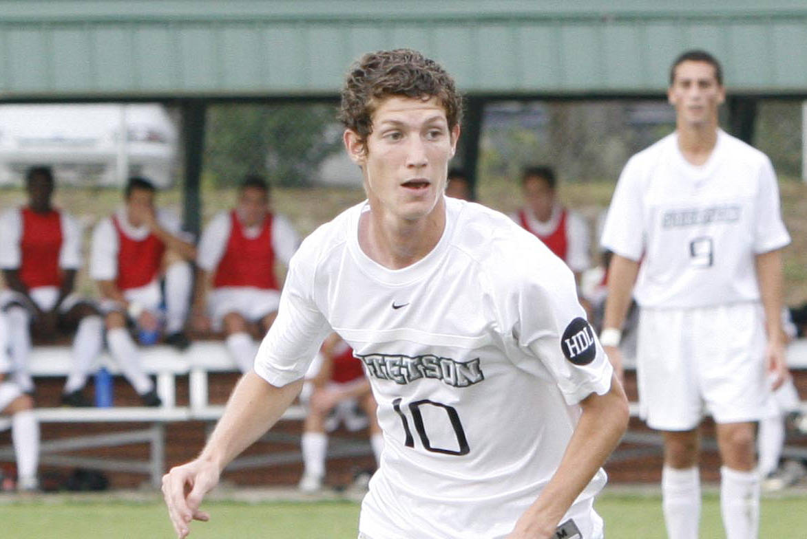 Gonzalo De Mujica playing in Stetson University's number 10 shirt
