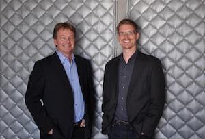 Gordon Stitt on the left with Nebula founder Chris Kemp on the right