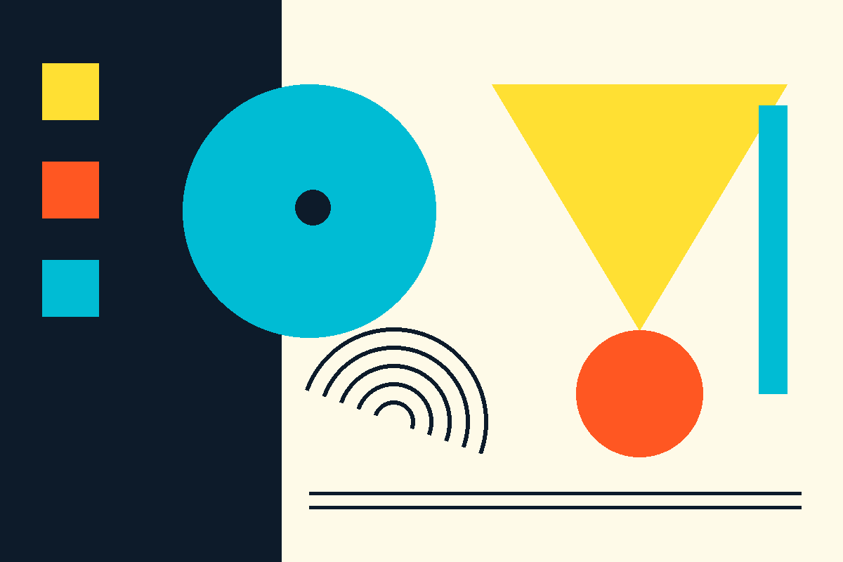 Swiss-style geometric graphic representing fluid handling
