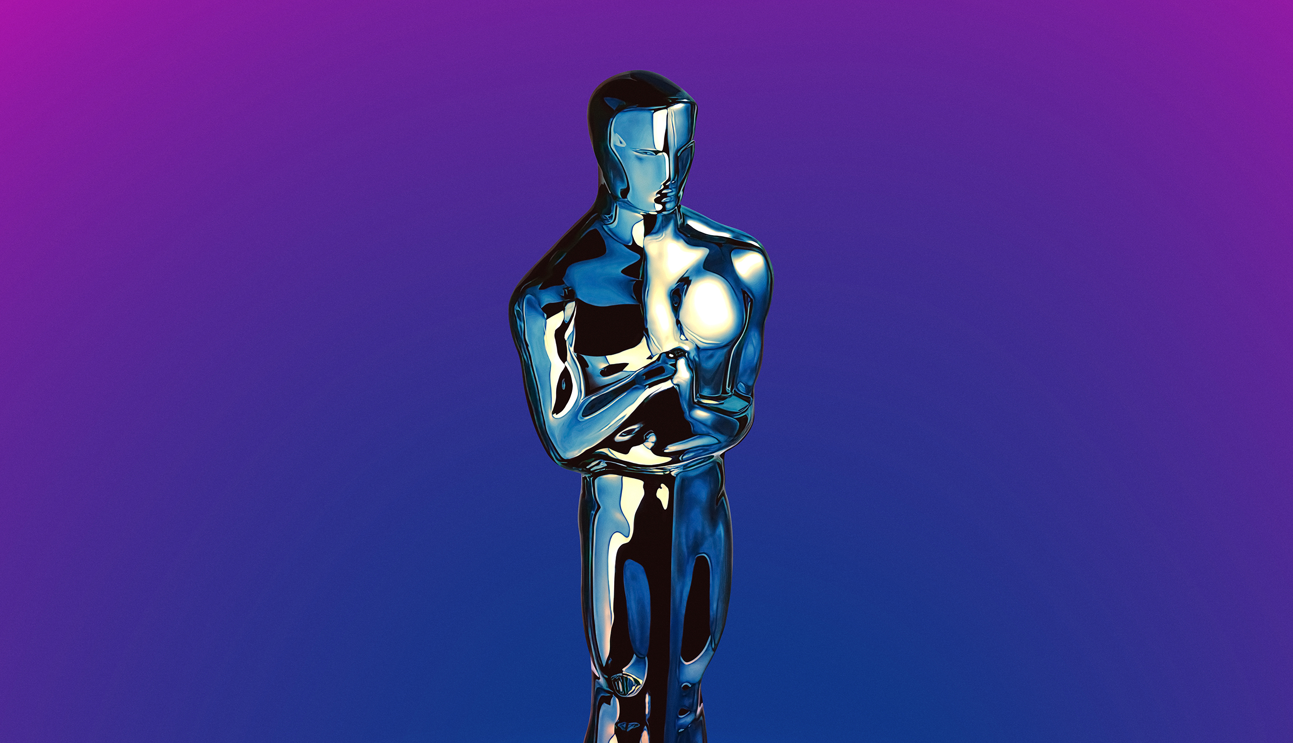 Gravillis campaign artwork for the 96th Oscars with concentric circular forms