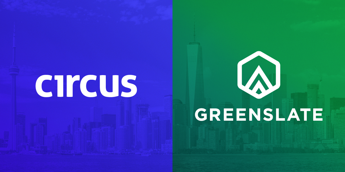 GreenSlate and Circus acquisition announcement graphic