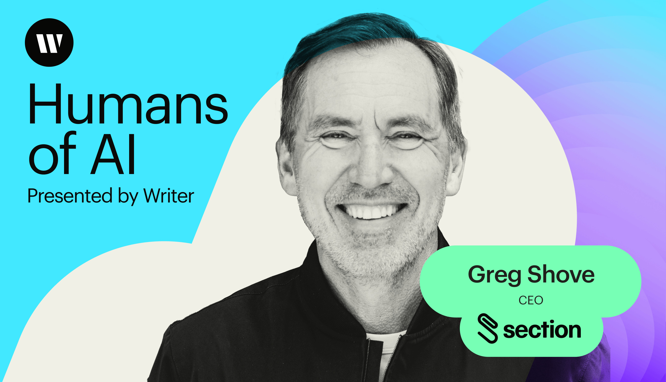 Editorial portrait of Greg Shove for the Humans of AI interview